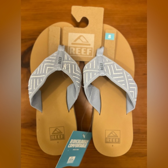 REEF Spring Woven Flip-Flops-Size 8 - Picture 1 of 5